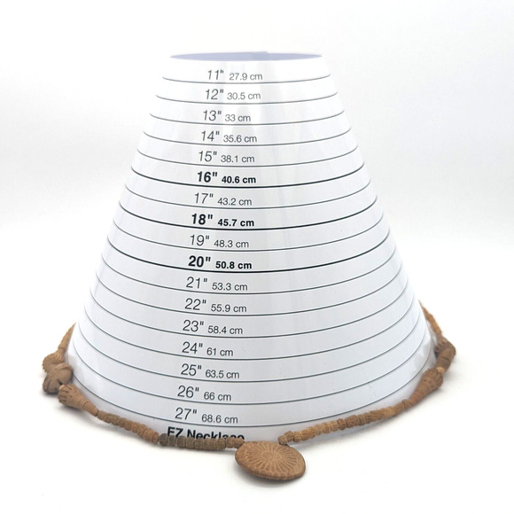 Vintage Handmade Terracotta Clay Bead Floral Necklace Southwest Boho Beachy 28" - Picture 7 of 7